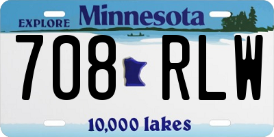 MN license plate 708RLW