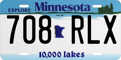 MN license plate 708RLX