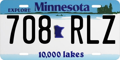 MN license plate 708RLZ