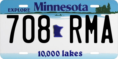 MN license plate 708RMA