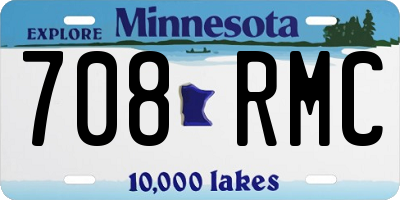 MN license plate 708RMC