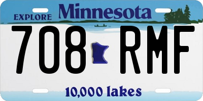 MN license plate 708RMF
