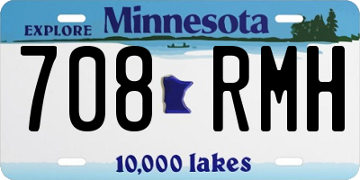 MN license plate 708RMH