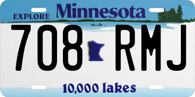 MN license plate 708RMJ