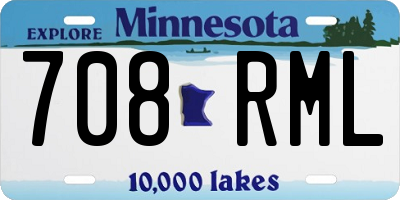 MN license plate 708RML