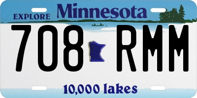 MN license plate 708RMM