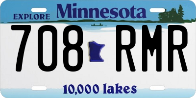 MN license plate 708RMR