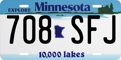 MN license plate 708SFJ
