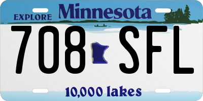 MN license plate 708SFL
