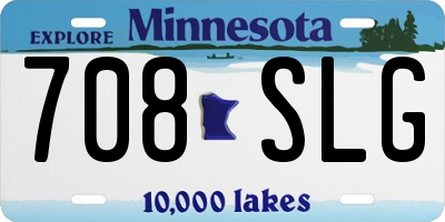 MN license plate 708SLG