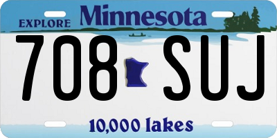 MN license plate 708SUJ
