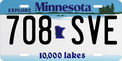 MN license plate 708SVE