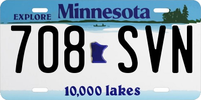 MN license plate 708SVN