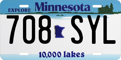 MN license plate 708SYL