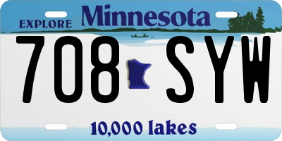 MN license plate 708SYW