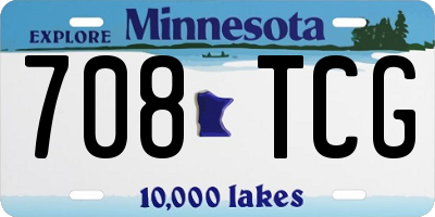 MN license plate 708TCG