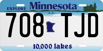MN license plate 708TJD