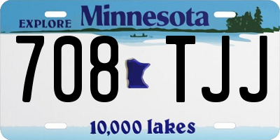 MN license plate 708TJJ