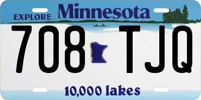 MN license plate 708TJQ