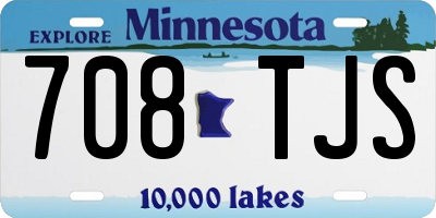 MN license plate 708TJS