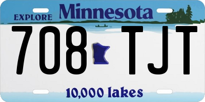 MN license plate 708TJT