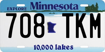 MN license plate 708TKM
