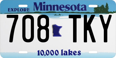 MN license plate 708TKY