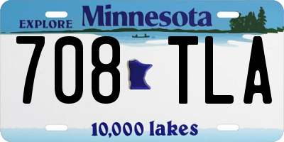 MN license plate 708TLA