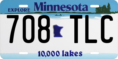 MN license plate 708TLC