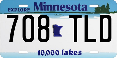 MN license plate 708TLD
