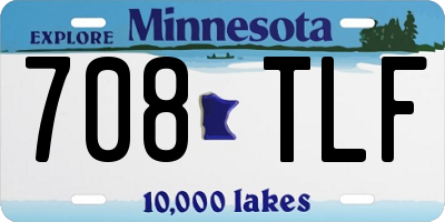 MN license plate 708TLF