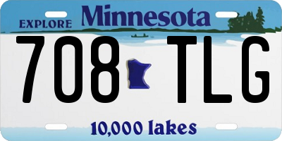 MN license plate 708TLG