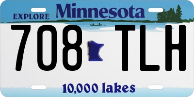MN license plate 708TLH