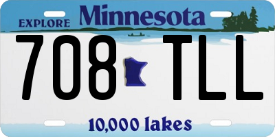 MN license plate 708TLL