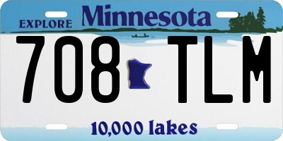 MN license plate 708TLM
