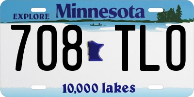MN license plate 708TLO