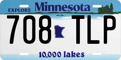 MN license plate 708TLP