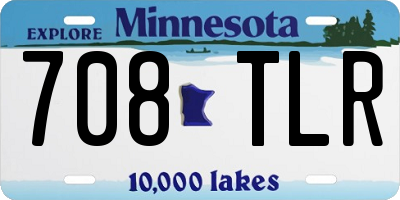 MN license plate 708TLR