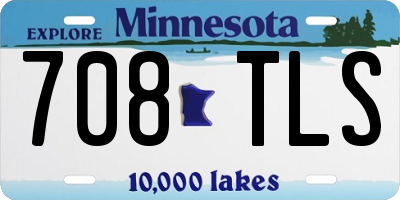 MN license plate 708TLS