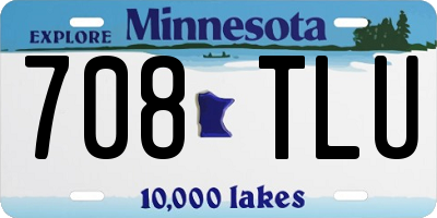 MN license plate 708TLU