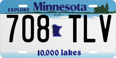 MN license plate 708TLV