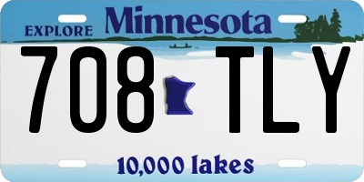 MN license plate 708TLY