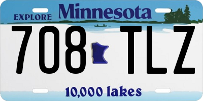 MN license plate 708TLZ