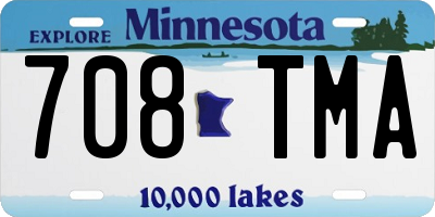 MN license plate 708TMA