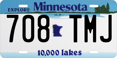 MN license plate 708TMJ
