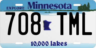 MN license plate 708TML