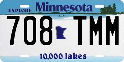 MN license plate 708TMM