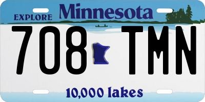 MN license plate 708TMN
