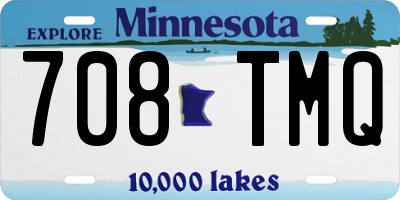 MN license plate 708TMQ