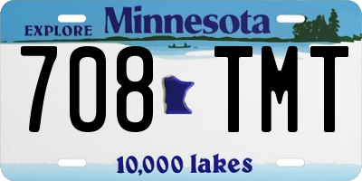 MN license plate 708TMT